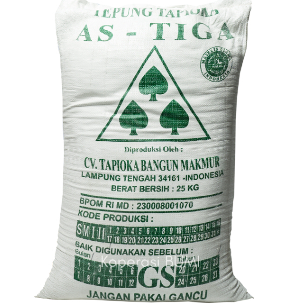 

1 Karung Tepung Tapioka AS 3 Hijau 25kg / 1 Sak Aci AS3