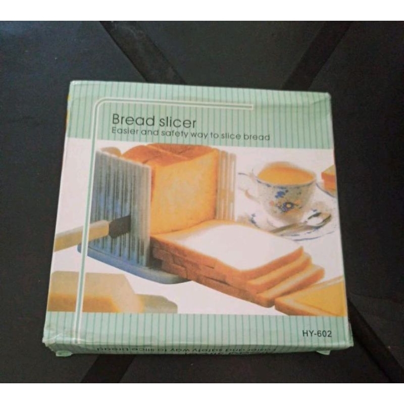 bread slicer memotong roti tawar alat pemotong cutter toast potong bagelbantu pembatas