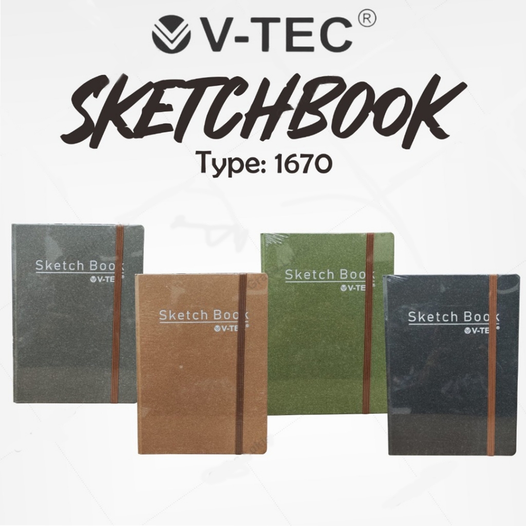 

Sketchbook 1670 A5 V-TEC / Sketchbook Jilid / Buku Gambar Sketsa / Drawing Book