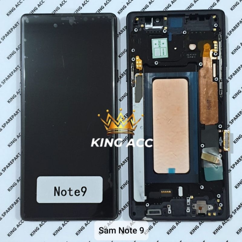 LCD TOUCHSCREEN SAMSUNG GALAXY NOTE 9 / N960 PLUS FRAME BLACK INCELL