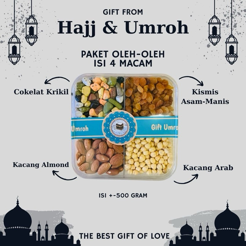 

OLEH OLEH HAJJ ISI 4 MACAM 500gr