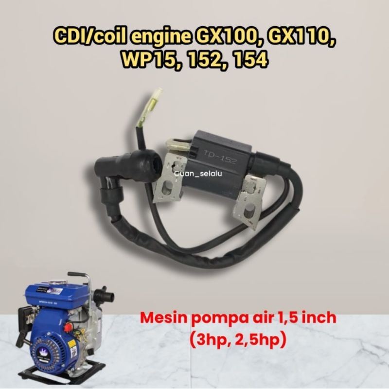 CDI ign WP10 GX100 GX110 pompa air 1,5 inc 4tak Alkon irigasi