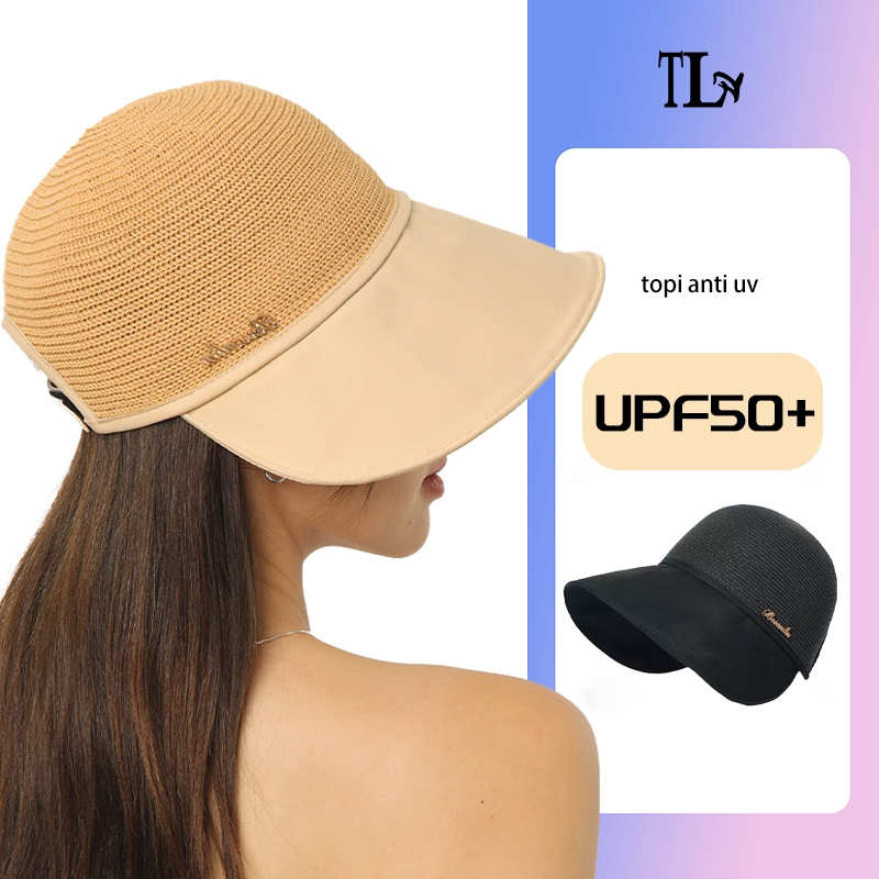 TL topi wanita kekinian Anti UV topi baseball Korean Style topi sport wanita polos topi olahraga ana