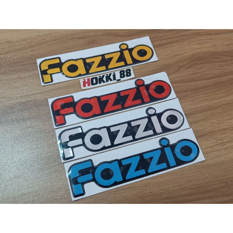 Stiker timbul emblem Yamaha FAZIO