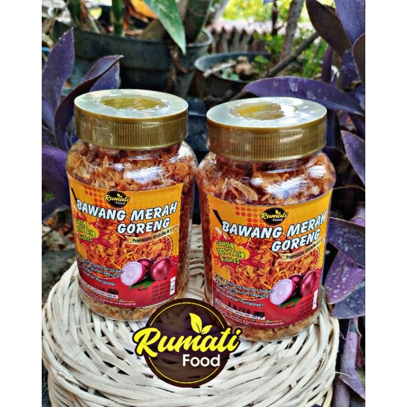 

BAWANG GORENG PREMIUM GRADE A++ TANPA TEPUNG BY RUMATI FOOD100g