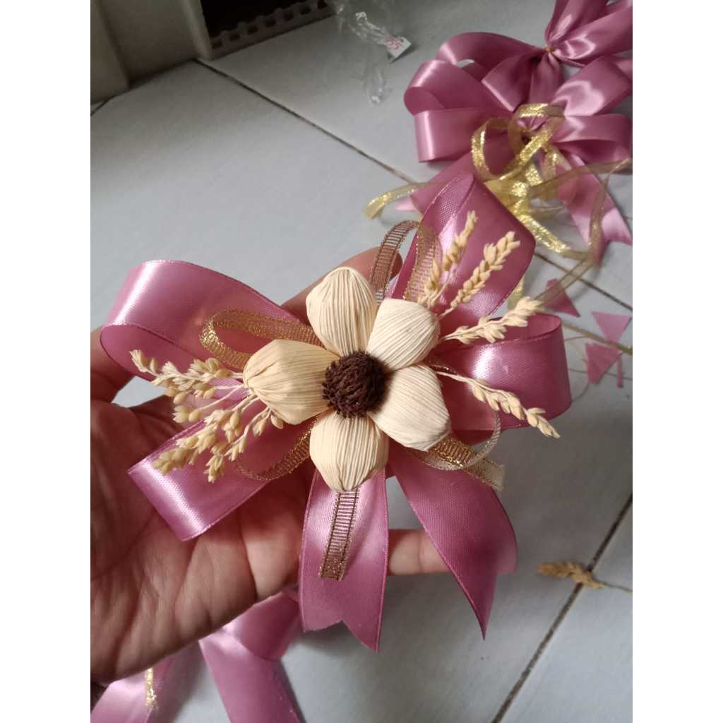 

pita hampers, pita kado, pita lebaran, pita natal, pita siap pakai (pink)