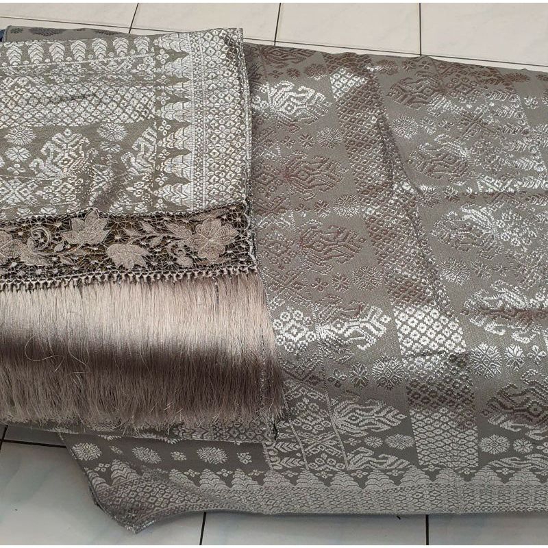 songket palembang rakam silver