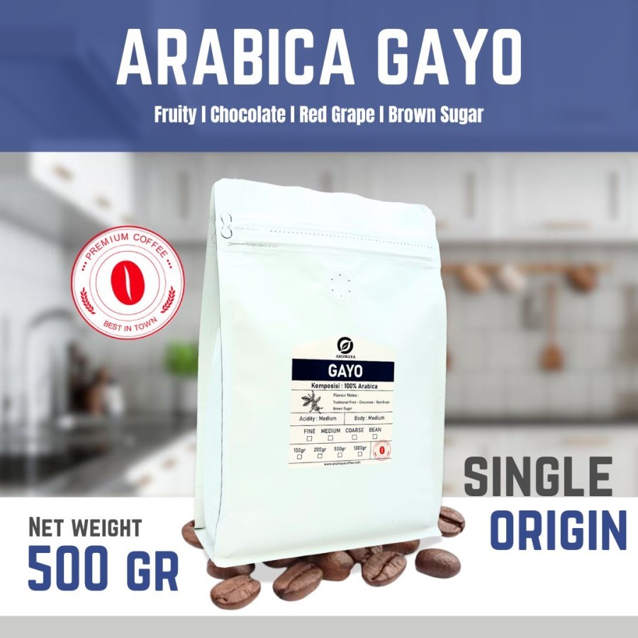 

AROMAYA Kopi Arabika Gayo Arabica Coffee 500 gram
