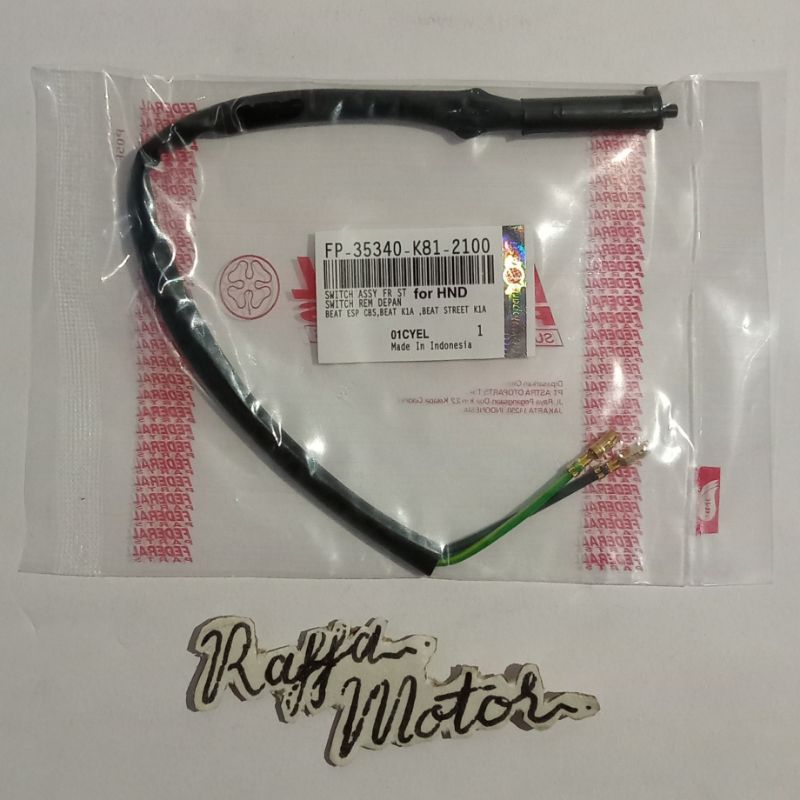 Switch Rem Depan K81 ORIGINAL (Beat Esp CBS, Beat KIA, Beat Street KIA)