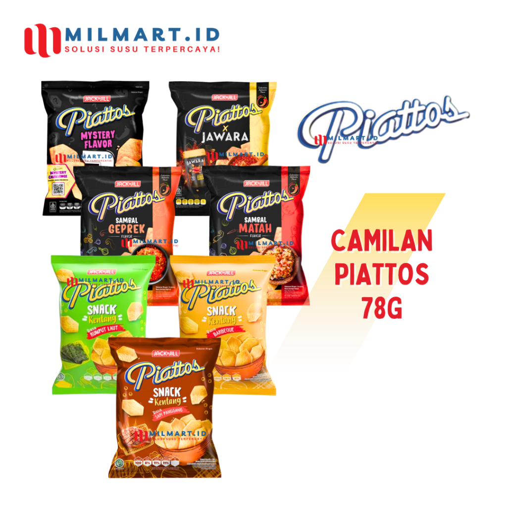 

PIATTOS SNACK KENTANG 68G RASA PANGGANG/RUMPUT LAUT/ GEPREK/MATAH JACK N JILL KERIPIK CAMILAN JAJANAN