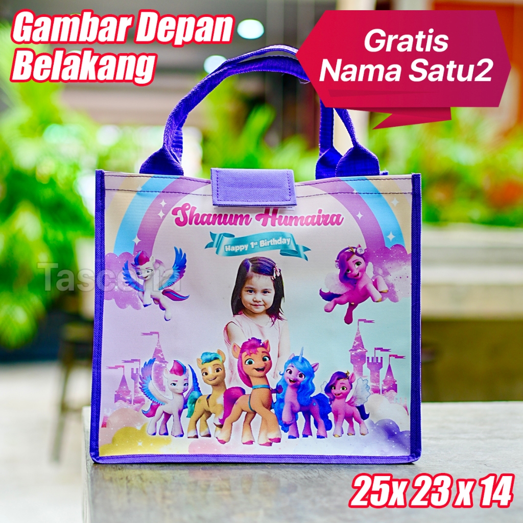 Tote Bag Ulang Tahun Anak Custom Nam Little Pony