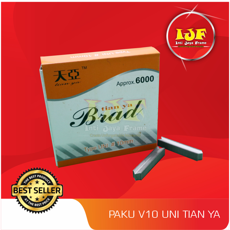 PAKU JOINT V 10 UNI TIAN YA / PAKU V 10MM / PAKU SUDUT BINGKAI