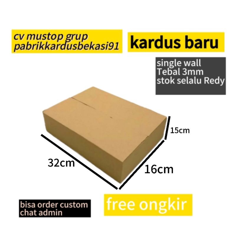 

Kardus Packing Box Karton pempek 32x16x15 cm