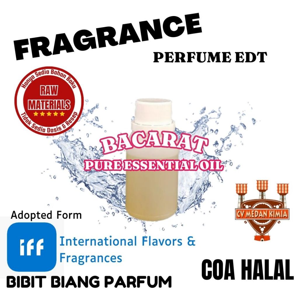 Fragrance Oil Baccarat 1 Liter Bibit Biang Parfum Aroma Baccarat Original Murni Non Alkohol