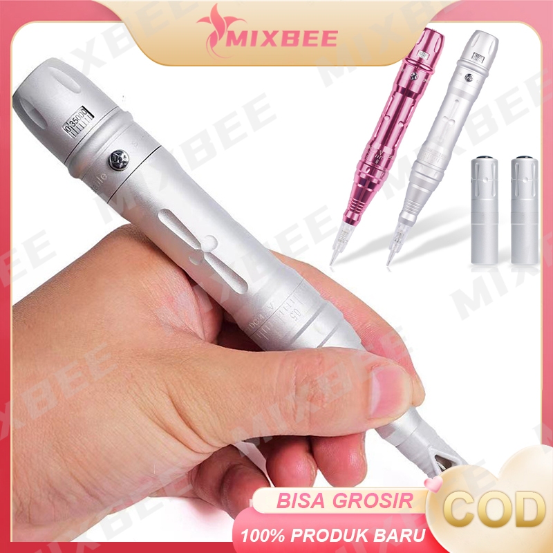 Mesin sulam alis bibir tatto wireless 2 baterai Pena Tato Permanen