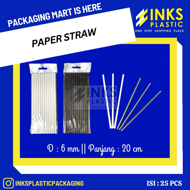 PAPER STRAW/SEDOTAN KERTAS (25 PCS)