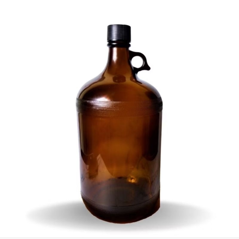 Amber Beer Growler 2500ml (2.5 liter) / Gallon Amber / Botol Kaca Coklat Besar / Botol Amber / Amber