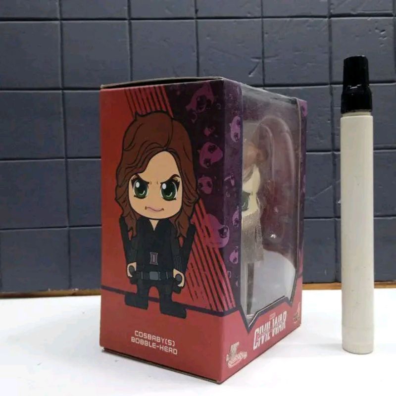 mainan action figure Black widow cosbaby Hot Toys Cosbaby Marvel Captain America Civil War tinggi se
