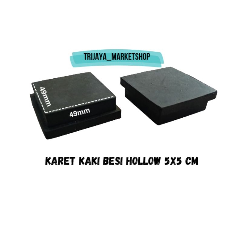 karet hollow 5x5 alas kaki besi hollow 5x5cm