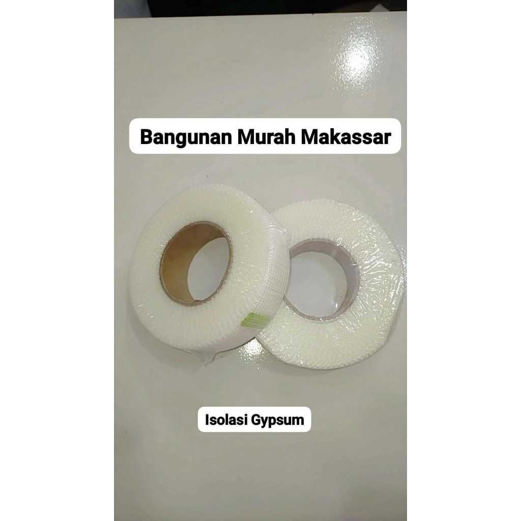 ISOLASI LAKBAN GYPSUM /PEREKAT PARTISI/Lakban Gipsum Kain kasa / Isolasi Fiber Glass Gypsum / Self A
