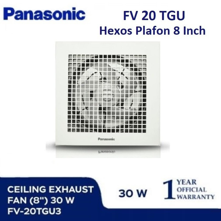 Panasonic Exhaust Fan Plafon 8 inch FV 20 TGU Heksos Hexos 8inch