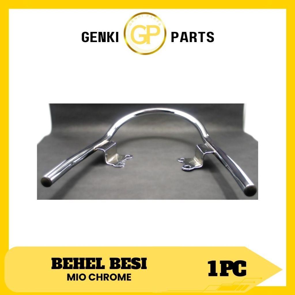 GENKI-PARTS/BEHEL-BESI/PEGANGAN-TANGAN-BELAKANG-MOTOR/YAMAHA/MIO/CHROME/GRADE-ORI