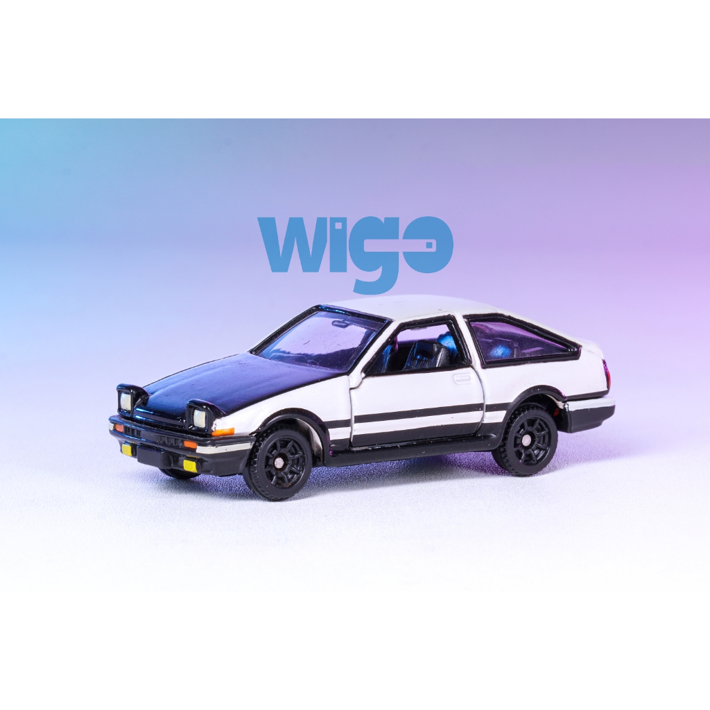 Tomica LOOSE Toyota Sprinter Trueno AE86 Initial D hachiroku hitam putih