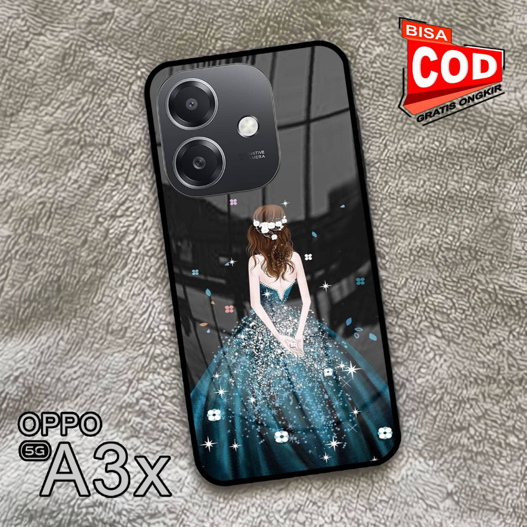 Softcase Glass Kaca | Case Kaca | Casing Kaca | OPPO A3X [S05]