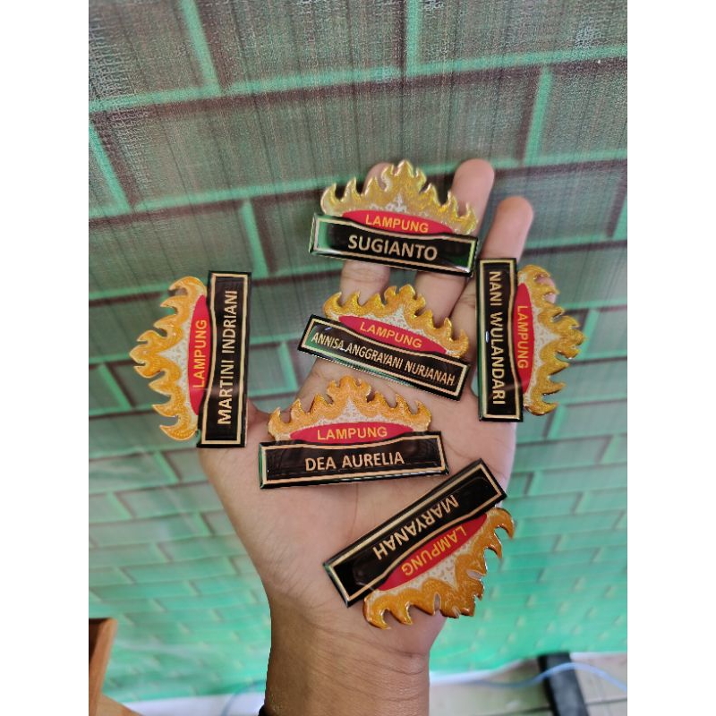 

( COD) NAME TAG SIGER Bisa custom nama kabupaten / NAMETAG SIGER/NAMA DADA SIGER/ NAMETAG