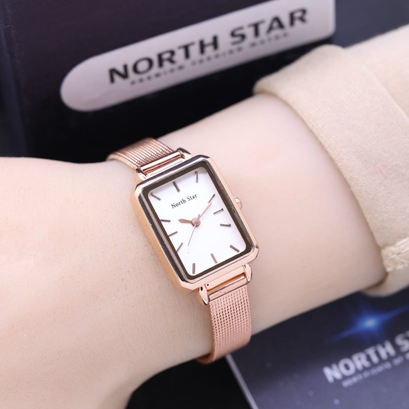 ( BISA COD ) Jam Tangan Wanita NORTH STAR Original Rantai Pasir Jam Tangan Fashion Cewek