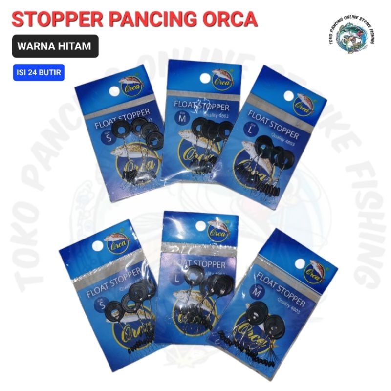 STOPPER PANCING ORCA ISI 24 BUTIR WARNA HITAM HARGA PER 1 BUNGKUS