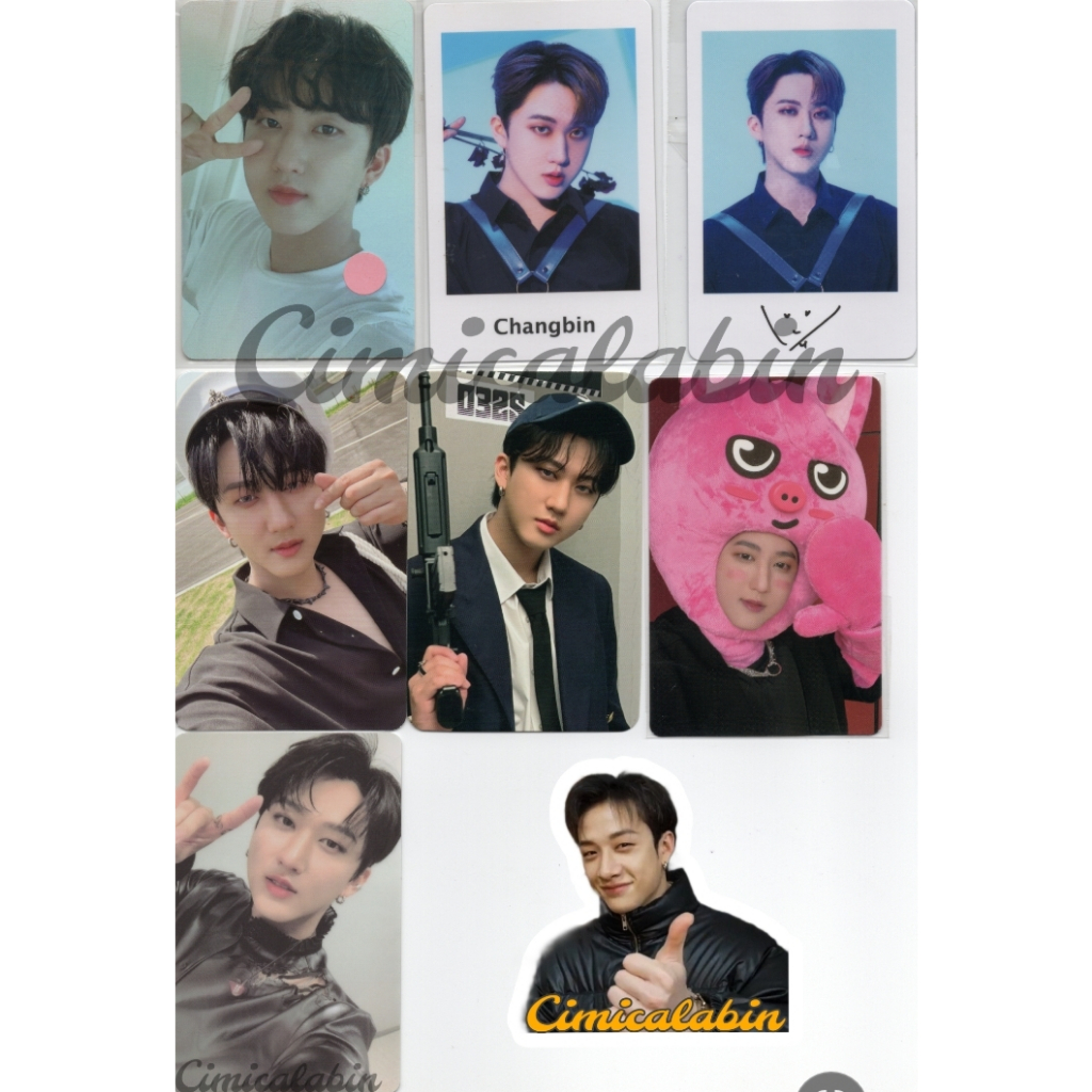 (Negotiable) Photo Card Changbin Part 1 Stray Kids Lucky Draw Soundwave Wolfgang / Maxident JYP Shop