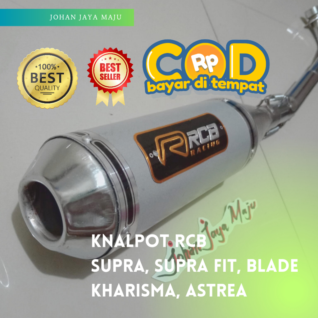 Knalpot Racing RCB Supra x, supra 125 old/new, supra fit old/new, kharisma, blade, astrea, Revo