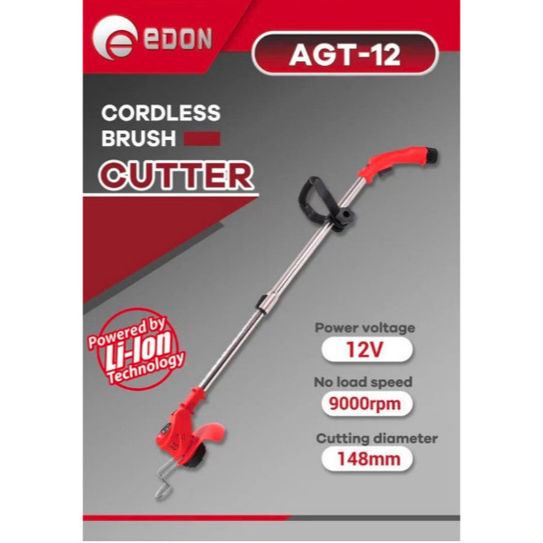 Mesin Potong Rumput Baterai Merk EDON AGT-12V