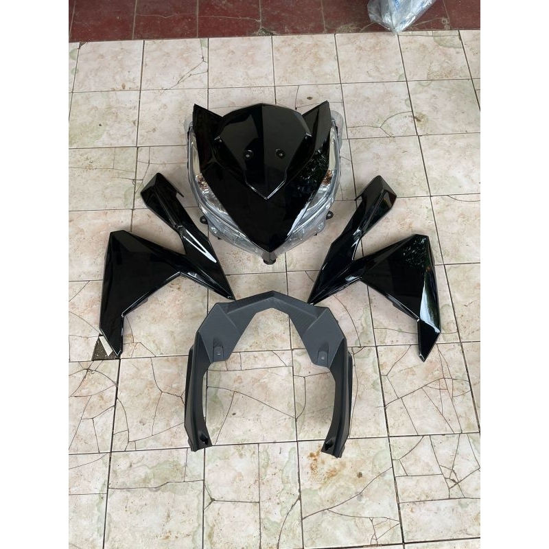 Paket Hemat Tameng Sayap Garnis Lampu Depan vario 125 / 150 Led Lama Tahun 2015 - 2017