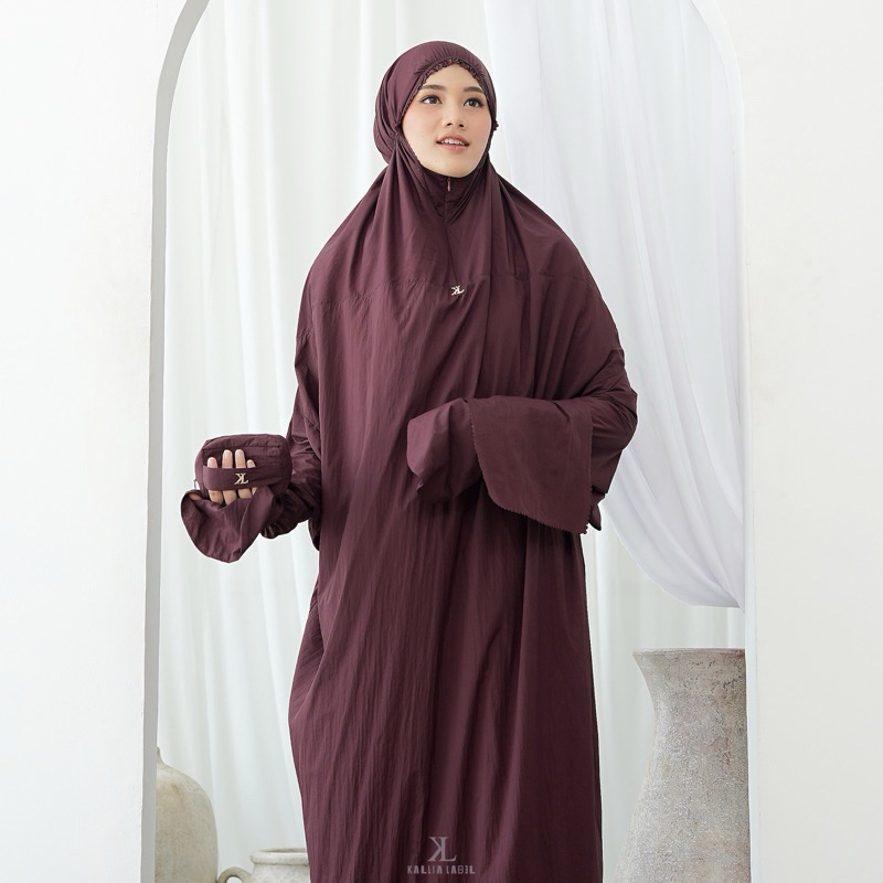 Kallia Label || Alora Travel - Burgundry (merah hati) - New Tag segel