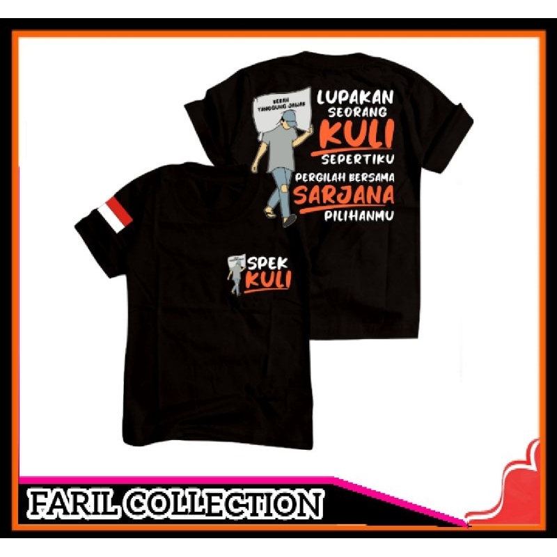 KAOS DISTRO MURAH EDISI(SPEK KULI) ANAK DAN DEWASA KAOS SABLON DI CETAK PAKAI MESIN DTF DIGITAL TRAN