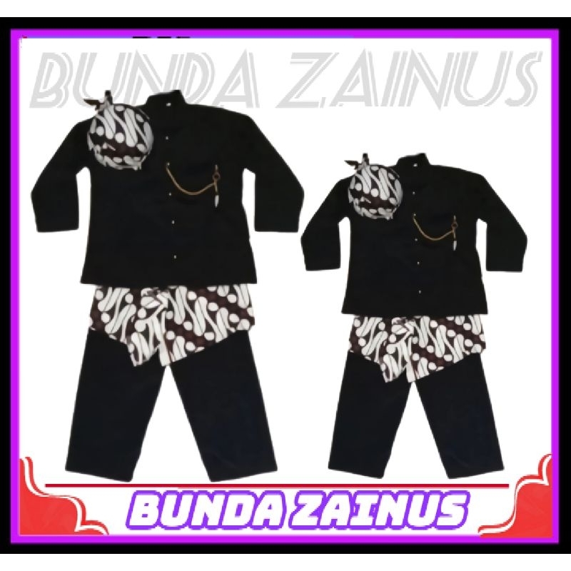 Baju Basofi Termurah Baju Anak Komplit Blangkon-Sembong Rantai Baju Adat Jawa Timur Baju Karnaval