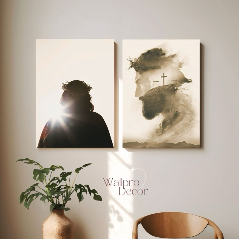WallproDecor Hiasan Dinding 20x30cm Kristen Dekorasi Dinding Kristen Pajangan Dinding Kristen Hiasan