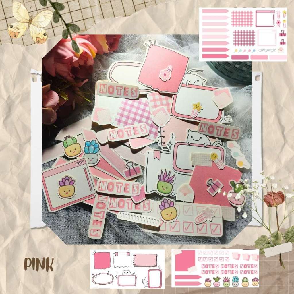 

STICKER AESTHETIC TEMA WARNA DIY