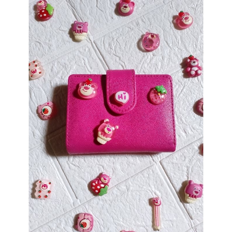 Dompet Lotso/Dompet wanita/Dompetl lucu /Dompet viral/Dompet kekinian/Lotso Dompet/Dompet fuchia/Dom