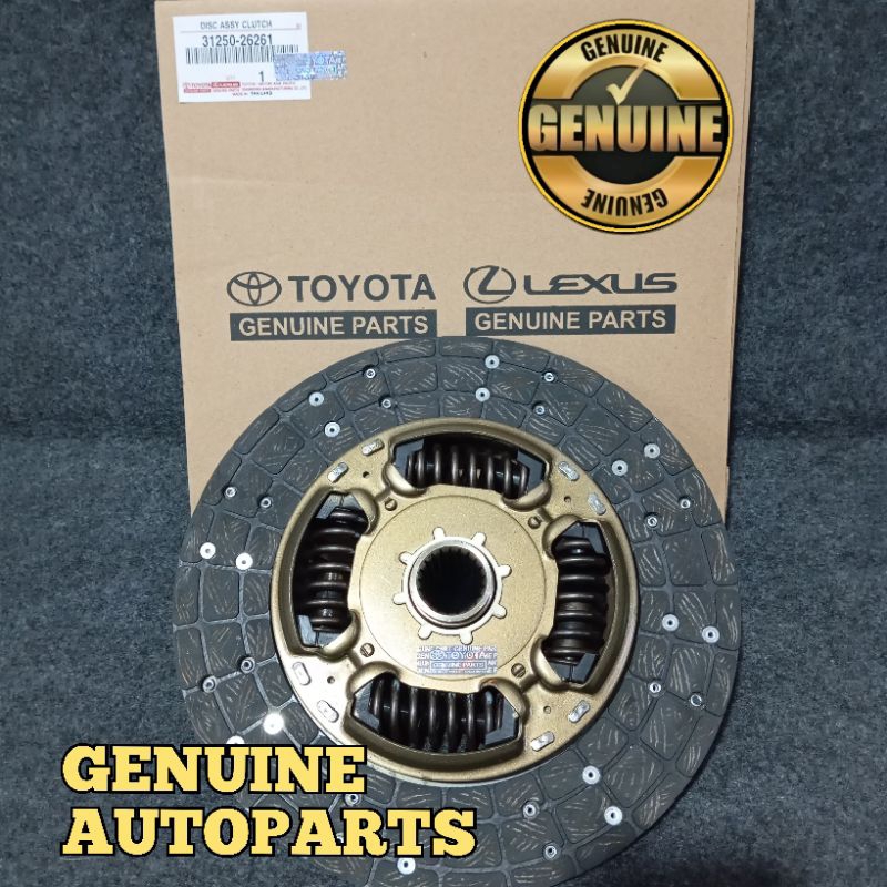 KAMPAS KOPLING TOYOTA FORTUNER 2.5/HILUX 2.5 2KD ASLI BARU GARANSI