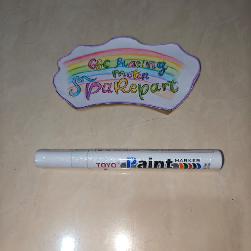 

SPIDOL BAN MOTOR MOBIL TOYO / SPIDOL WARNA PERMANEN / MARKER PAINT PERMANEN