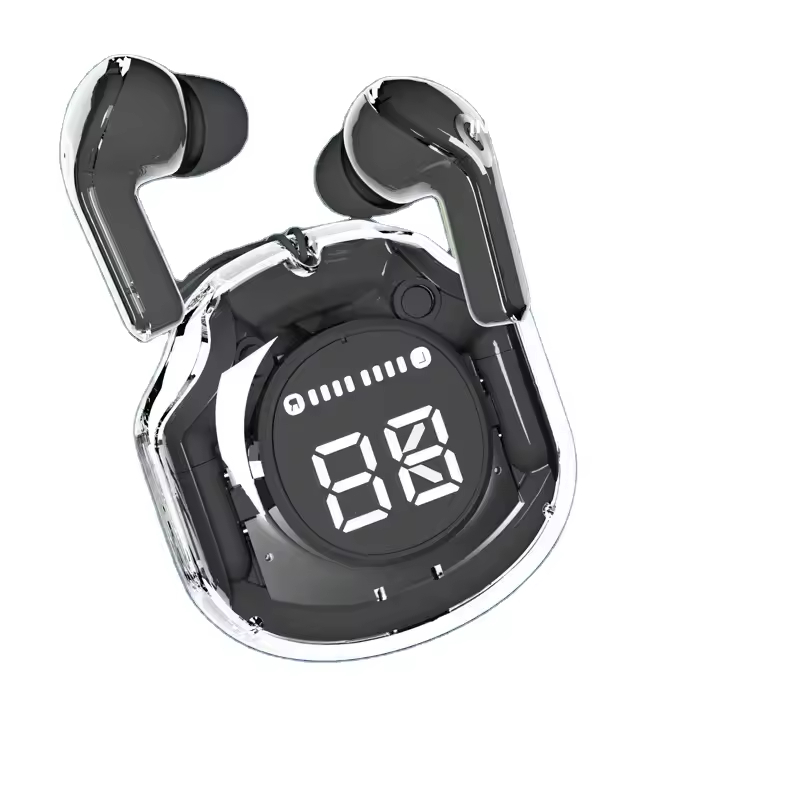 Headset Bluetooth Air 39 Earphones Wireless Full Bass Tahan Air Mikrofon Sensor Sentuh Layar Led RGB