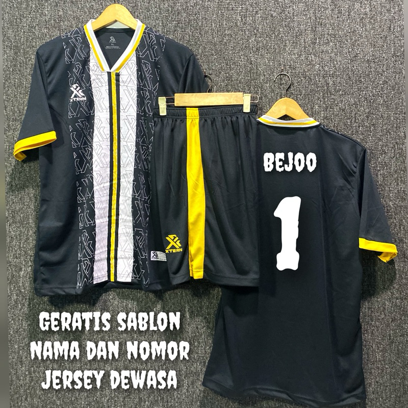 Jersey Bisa Request Nama Dan Nomor Setelan Futsal Pria Dewasa Baju Bola Keren Kaos Olahrga Volly Bad