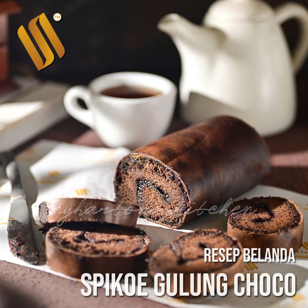 

Spikoe Gulung Belanda Choco Hazelnut | Spiku Gulung Lapis Surabaya | Menggunakan Resep Kuno Belanda Jadul