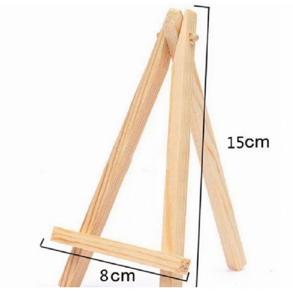 

Engsel kanvas mini bahan kayu ukuran 8x15 cm tripod kayu mini