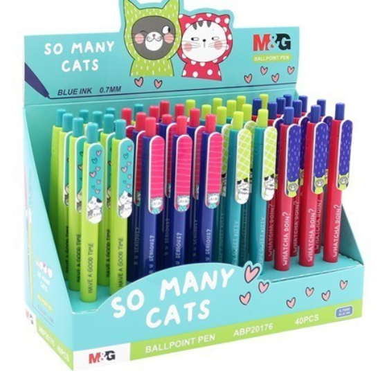 

Pulpen Gel Retractable Ballpen 0.7mm Black ink stationary Tulis Sekolah Bolpen Biru Merah Hitam so many cat