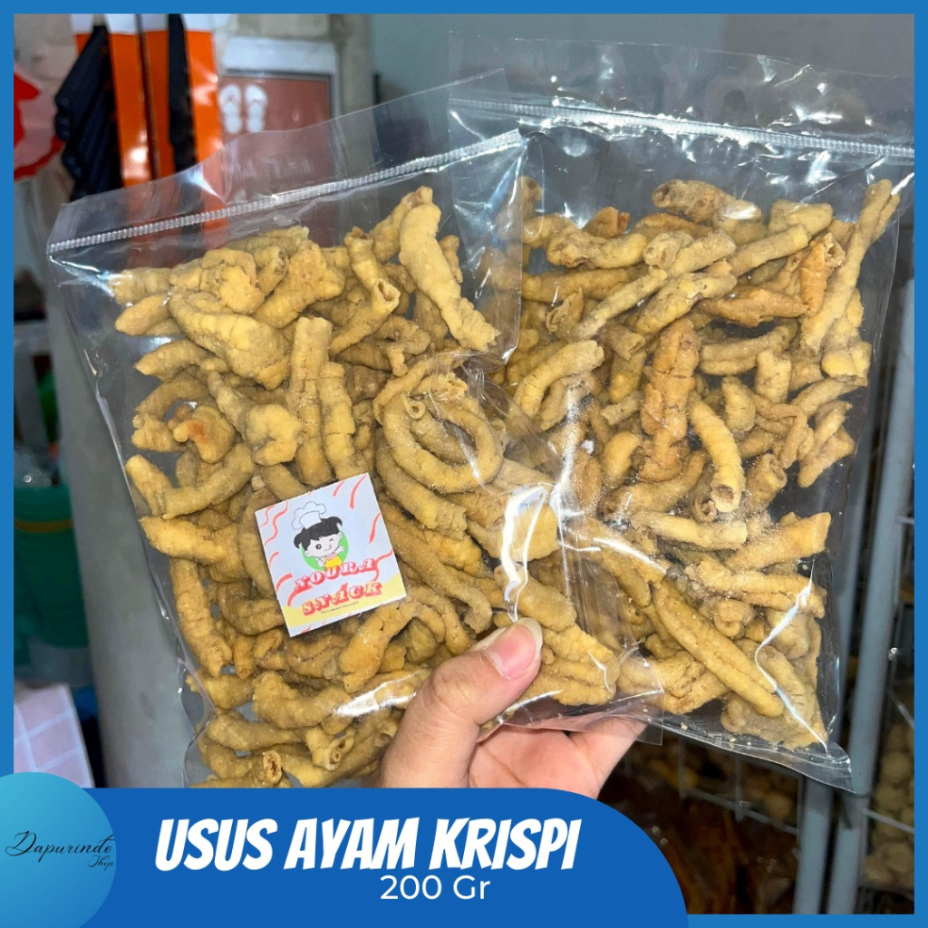 

KERIPIK USUS AYAM 200gr / Kripik Usus Ayam Enak