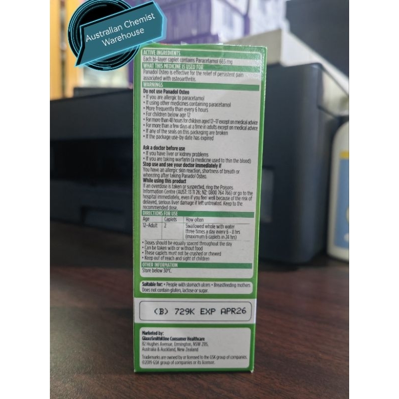 Panadol OSTEO Made in Australia